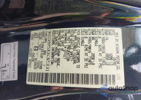 2003 Nissan Xterra Xe из США, поврежденный, VIN 5N1ED28Y53C632331